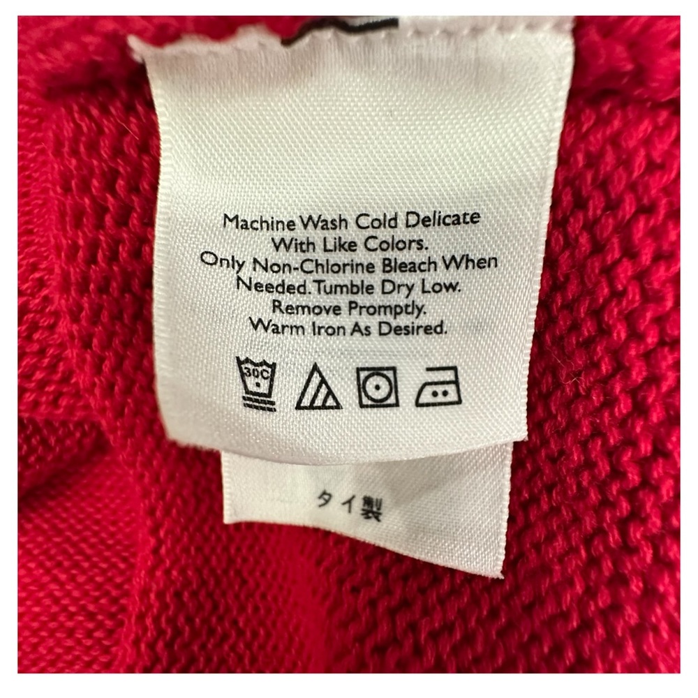 Eddie Bauer Vintage Women’s Fair Isle Nordic Sweater Knit Pullover Red B… - Picture 8 of 10